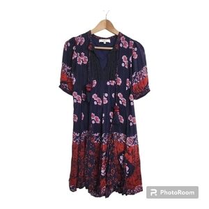 Sea Tie Dye Boho Coastal Cowgirl Dress Size 2